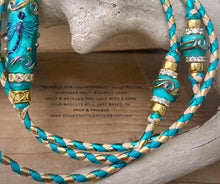 Load image into Gallery viewer, Kangaroo Leather Lace-PACKER GOLD METALLIC FOIL (Discontinued limited supply)