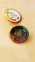 Load image into Gallery viewer, Color Wheel© Enamel Pin BLACK/GOLD