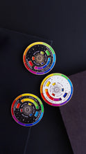 Load image into Gallery viewer, Color Wheel© Enamel Pin WHITE/GOLD
