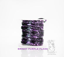 Load image into Gallery viewer, Kangaroo Leather Lace-DANECRAFT Custom Color-BRIGHT PURPLE FLAKE