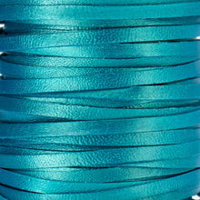 Load image into Gallery viewer, Kangaroo Leather Lace-DANECRAFT Custom Color-BRIGHT TURQUOISE