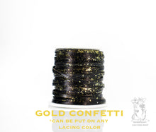 Load image into Gallery viewer, Kangaroo Leather Lace-DANECRAFT Custom Color-GOLD CONFETTI