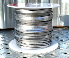 Load image into Gallery viewer, Kangaroo Leather Lace-PACKER SILVER METALLIC