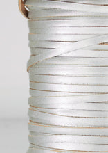 Load image into Gallery viewer, Kangaroo Leather Lace-BIRDSALL GREY METALLIC SHIMMER (Discontinued limited supply)