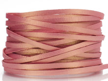 Load image into Gallery viewer, Kangaroo Leather Lace-DANECRAFT Custom Color-PINK CHAMPAGNE METALLIC