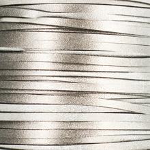 Load image into Gallery viewer, Kangaroo Leather Lace-PACKER SILVER METALLIC
