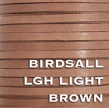 Load image into Gallery viewer, Kangaroo Leather Lace-BIRDSALL LGH LIGHT BROWN (Discontinued Limited Supply)