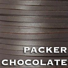 Load image into Gallery viewer, Kangaroo Leather Lace-PACKER CHOCOLATE