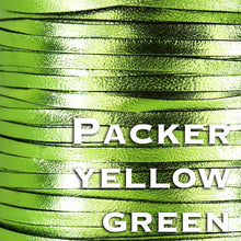 Load image into Gallery viewer, Kangaroo Leather Lace-PACKER YELLOW GREEN METALLIC (Discontinued limited supply)