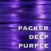 Load image into Gallery viewer, Kangaroo Leather Lace-PACKER DEEP PURPLE METALLIC FOIL (Discontinued limited supply)