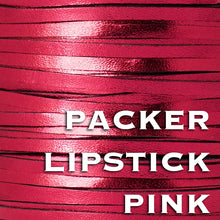 Load image into Gallery viewer, Kangaroo Leather Lace-PACKER LIPSTICK PINK METALLIC (discontinued limited supply)