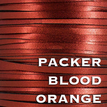 Load image into Gallery viewer, Kangaroo Leather Lace-PACKER BLOOD ORANGE METALLIC (discontinued limited supply)