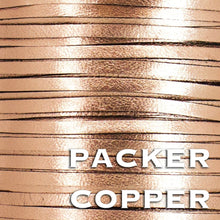Load image into Gallery viewer, Kangaroo Leather Lace-PACKER COPPER METALLIC FOIL (Discontinued limited supply)