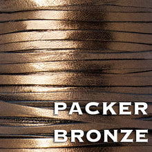 Load image into Gallery viewer, Kangaroo Leather Lace-PACKER BRONZE METALLIC FOIL (Discontinued limited supply)