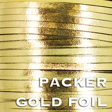 Load image into Gallery viewer, Kangaroo Leather Lace-PACKER GOLD METALLIC FOIL (Discontinued limited supply)