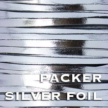 Load image into Gallery viewer, Kangaroo Leather Lace-PACKER SILVER METALLIC FOIL (Discontinued limited supply)