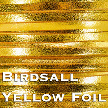 Load image into Gallery viewer, Kangaroo Leather Lace-BIRDSALL YELLOW METALLIC FOIL