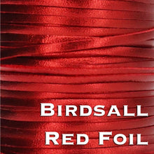 Load image into Gallery viewer, Kangaroo Leather Lace-BIRDSALL RED METALLIC FOIL (Discontinued limited supply)