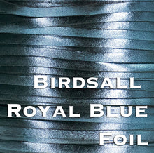 Load image into Gallery viewer, Kangaroo Leather Lace-BIRDSALL ROYAL BLUE METALLIC FOIL (Discontinued limited supply)