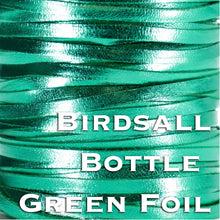 Load image into Gallery viewer, Kangaroo Leather Lace-BIRDSALL BOTTLE GREEN METALLIC FOIL