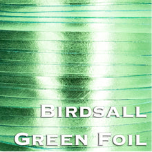 Load image into Gallery viewer, Kangaroo Leather Lace-BIRDSALL GREEN METALLIC FOIL