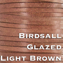 Load image into Gallery viewer, Kangaroo Leather Lace-BIRDSALL GLAZED LIGHT BROWN (Discontinued limited supply)