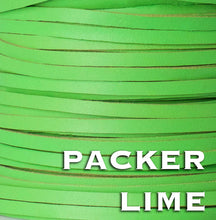 Load image into Gallery viewer, Kangaroo Leather Lace-PACKER LIME (discontinued limited supply)