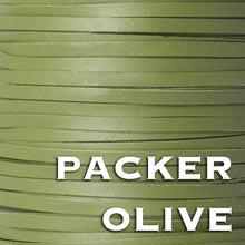 Load image into Gallery viewer, Kangaroo Leather Lace-PACKER OLIVE GREEN