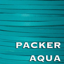 Load image into Gallery viewer, Kangaroo Leather Lace-PACKER AQUA