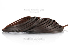 Load image into Gallery viewer, Kangaroo Leather Lace-PACKER CHOCOLATE