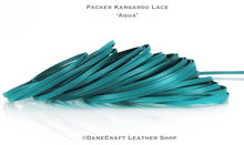 Load image into Gallery viewer, Kangaroo Leather Lace-PACKER AQUA