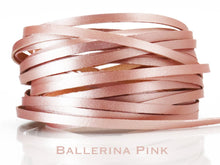 Load image into Gallery viewer, Kangaroo Leather Lace-DANECRAFT Custom Color-BALLERINA PINK METALLIC