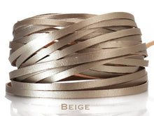 Load image into Gallery viewer, Kangaroo Leather Lace-DANECRAFT Custom Color-BEIGE METALLIC