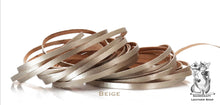 Load image into Gallery viewer, Kangaroo Leather Lace-DANECRAFT Custom Color-BEIGE METALLIC