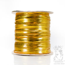 Load image into Gallery viewer, Kangaroo Leather Lace-BIRDSALL YELLOW METALLIC FOIL