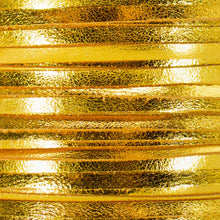 Load image into Gallery viewer, Kangaroo Leather Lace-BIRDSALL YELLOW METALLIC FOIL