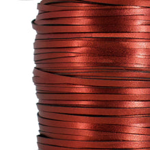 Load image into Gallery viewer, Kangaroo Leather Lace-PACKER BLOOD ORANGE METALLIC (discontinued limited supply)