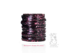 Load image into Gallery viewer, Kangaroo Leather Lace-DANECRAFT Custom Color-BRIGHT PINK FLAKE