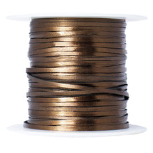 Load image into Gallery viewer, Kangaroo Leather Lace-PACKER BRONZE METALLIC FOIL (Discontinued limited supply)