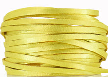 Load image into Gallery viewer, Kangaroo Leather Lace-DANECRAFT Custom Color-BUTTERCUP METALLIC