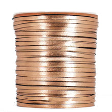 Load image into Gallery viewer, Kangaroo Leather Lace-PACKER COPPER METALLIC FOIL (Discontinued limited supply)