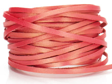 Load image into Gallery viewer, Kangaroo Leather Lace-DANECRAFT Custom Color-CORAL PINK METALLIC