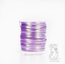 Load image into Gallery viewer, Kangaroo Leather Lace-DANECRAFT Custom Color-GOLDEN LILAC METALLIC