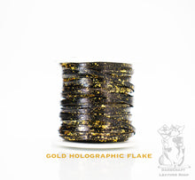 Load image into Gallery viewer, Kangaroo Leather Lace-DANECRAFT Custom Color-GOLD HOLOGRAPHIC FLAKE