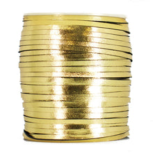 Load image into Gallery viewer, Kangaroo Leather Lace-PACKER GOLD METALLIC FOIL (Discontinued limited supply)