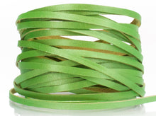 Load image into Gallery viewer, Kangaroo Leather Lace-DANECRAFT Custom Color-GRANNY SMITH METALLIC