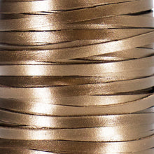 Load image into Gallery viewer, Kangaroo Leather Lace-DANECRAFT Custom Color-HAZELNUT METALLIC (limited edition #100)