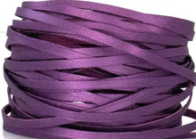 Load image into Gallery viewer, Kangaroo Leather Lace-DANECRAFT Custom Color-SPARKLING GRAPE METALLIC