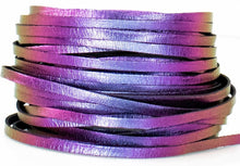 Load image into Gallery viewer, Kangaroo Leather Lace-DANECRAFT Custom Color-OIL SLICK COLOR-SHIFTING