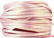 Load image into Gallery viewer, Kangaroo Leather Lace-DANECRAFT Custom Color-PALE PINK SHIMMER METALLIC